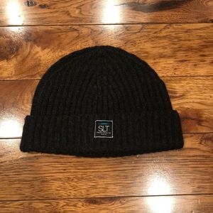 SLT grey cashmere beanie - OS